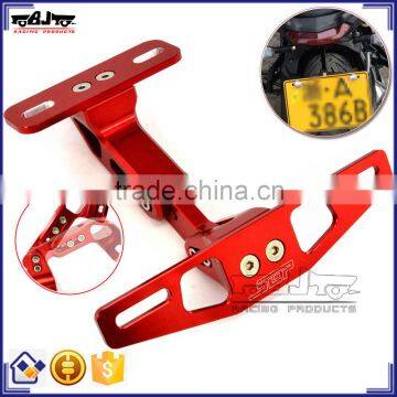 BJ-LPL-033 Universal CNC Billet Aluminum Motorcycle License Plate Bracket