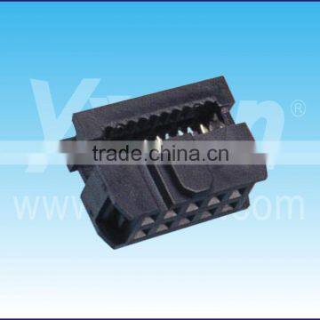 2.54x2.54mm pitch 5pin two pieces with convex point black color FRC connector