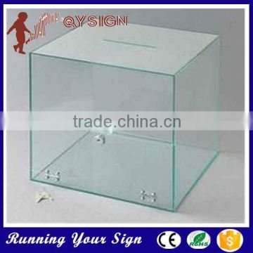 Waterproof Acrylic custom transparent display money box