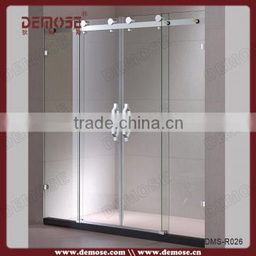 sanitary ware frameless sliding shower cubicle/shower room partition