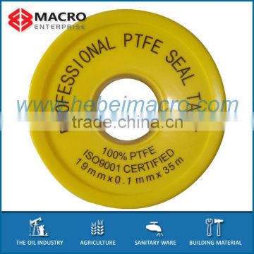 Excellent PTFE tape for pipe line sealing 19mmx0.1mmx35m