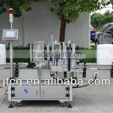 TS-150 double-side labeling machine for Oil kettle/ Lube drum/ Diesel barrle