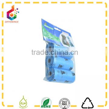 Customized disposable plastic biodegradable dog waste bag