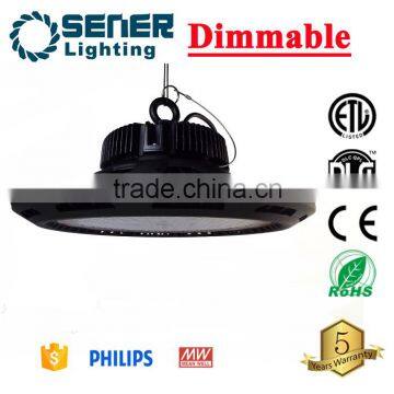 CE Rohs ETL DLC Certification 100W 160W 200W 240W UFO Shape Dimmable LED High Bay Light