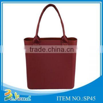 Multi-colored hot sale durable eco-friendly silicone fashion shopping bag