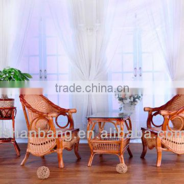 CS2021 Cane Leisure Chair And Table Set