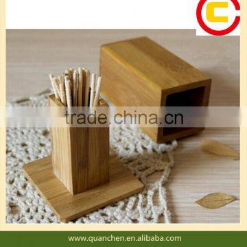 Bamboo Storage Box For Holding Toothpick