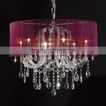 Maria Theresa Crystal Chandelier Glass Pendant Light with Shade CZ1007/6