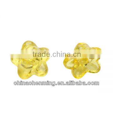 fashion transparent acrylic small decorative flower beads