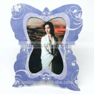 Purple butterfly vintage 6x4 metal picture frame