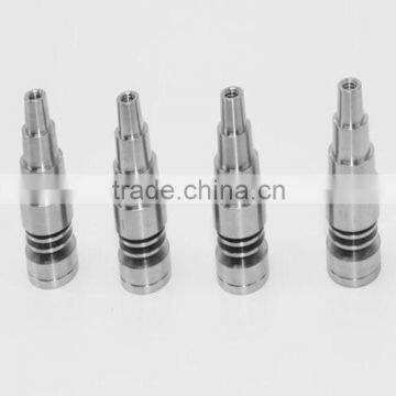 6 in 1 Domeless Titanium Nail Titanium GR2 Nails joint 10mm 14mm and 18mm Glass bong water pipe glass pipes Universal and Conven