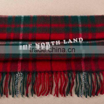 Wholesale Cheap Wool RedTartan Scarf WCS14112218 photo-3