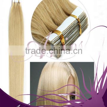 Wholesale 100% Brazilian Virgin Remy Human Hair Skin Weft hair tape extension