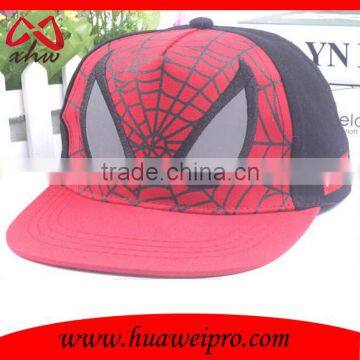 China Wholesale Kids Cute Applique Embroidered Spiderman Baseball Cap