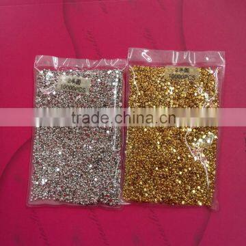 Mini Electroplate Gold & Sliver Acrylic Pearl Nail Art Jewelry Nail Tool Kit Design photo-2