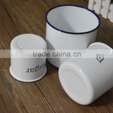 China factory best price enamel tumbler,ceramic canister