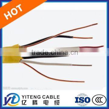 CU PVC Insulated PVC Jacket Twin Core with Earth Flat Cable BVVB