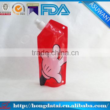 wholesale doypack stand up pouch with spout for water