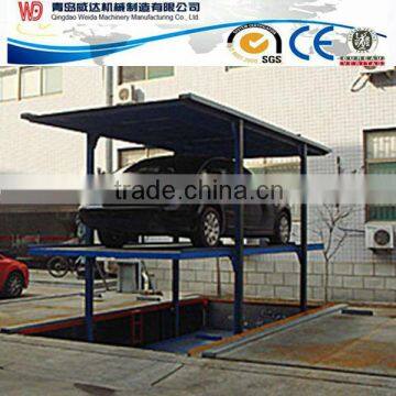 Pit type 2 level /3 level 4 post car parking lift for home garage