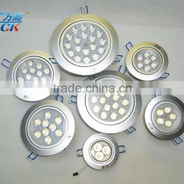 3w 5w 7w turnable led ceiling light high power beads ceiling light led flat ceiling light with spring
