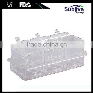 3 Compartment Acrylic Condiment Holder