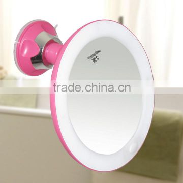 10x Magnifying Travel LED Makeup Mirror wall mounted