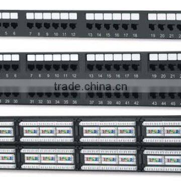 High quality CAT6 UTP 24 Port PCB Patch Panel