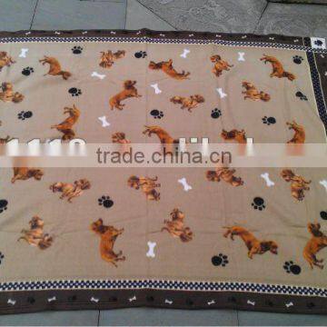 dog rotary printing pet blanket