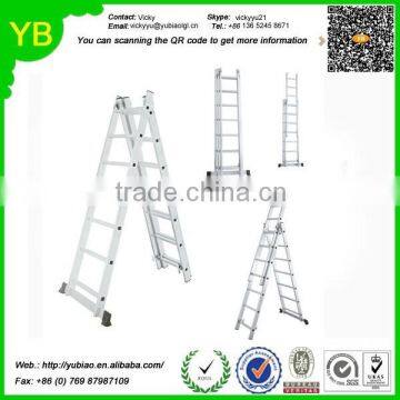 custom Aluminium tool stool scaffold work platform fold household multipurpose extension telescopic Ladder