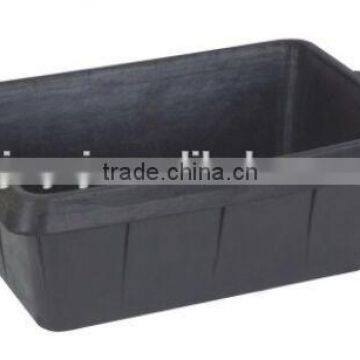 rubber buckets,feed containers,square groove for feeding,rubber horse feeding buckets