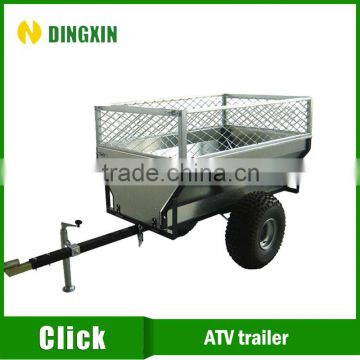 Small ATV box trailer with 300mm height cage