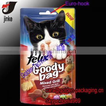 Cat food plastic bag