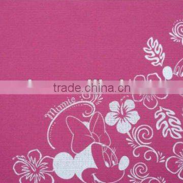 fashionable design screen printed foam yoga mat,easy care PVC yoga mat