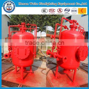 PHYM/PHYML Fire fighting pressure 1 cubic tank Pressure type foam tank vertical and horizontal Traffic 24-80 (L/S)