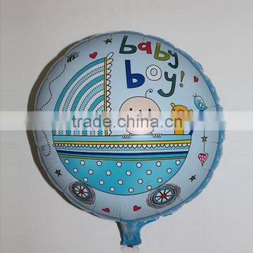 18inch customized printing baby boy Helium balloon