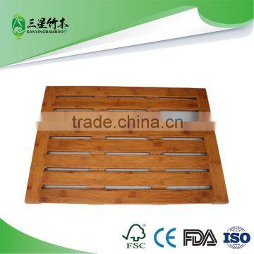 bathroom anti slip bamboo mat floor