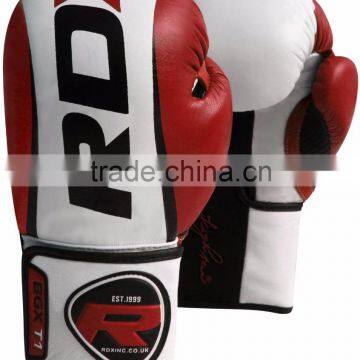 Maya Hide Leather Boxing Gloves Fight Punch Bag Muay Thai Pad Kick MMA