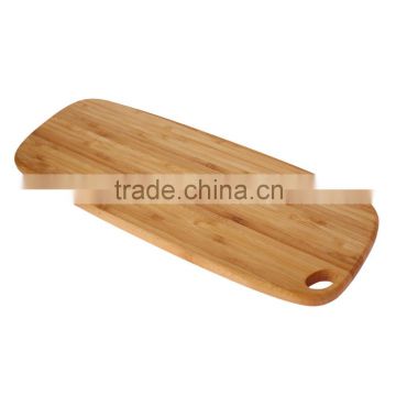 Eco-friendly Bamboo wooden cutting board oval shape vagatable cutting broad with handle