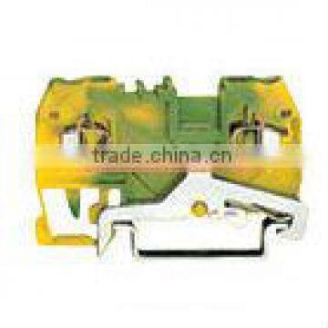good quality front connection 2-wire earth brass terminal block XTB10-2.5/PE