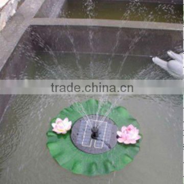 solar powered water feature/Solar floating lotus fountain SO5026