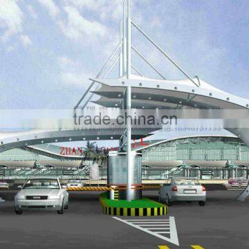 New self-cleaning economical PVDF toll station membrane structure