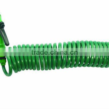 Coiled Rubber Hose With Sprayer Color Box Packing(SQ-026)