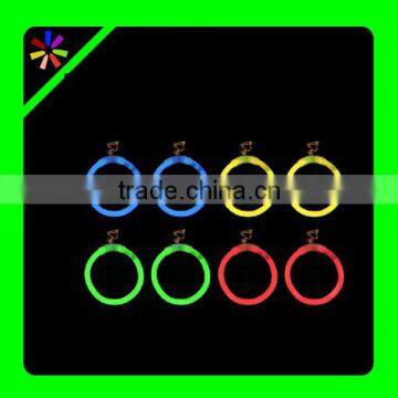 glow stick made glow rings for ear,light up glow earrings