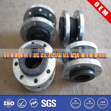 OEM molded FKM flexible rubber joint with metal part