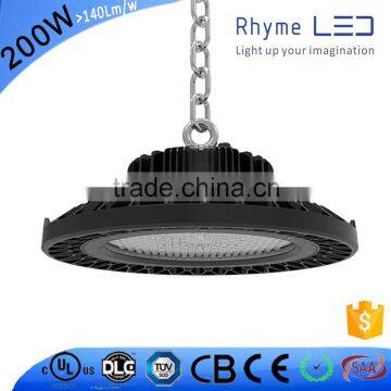 Aluminum material IK10 most powerful high lumen 28000lumen 200W ufo led high bay light