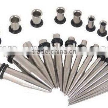 Stainless Steel Tapers With Plated Ear Expanders photo-6