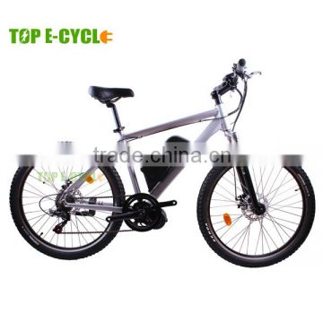 26 inch Aluminium Alloy Unique Design 7-Speed Gear CE Certificate Mountain Ebike For Man