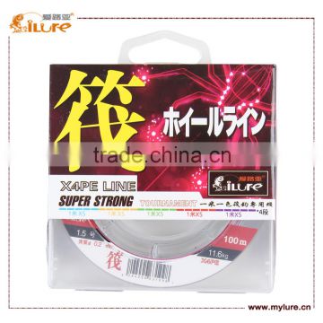 Ilure Low Price 4 Strands PE Floating Fishing Line