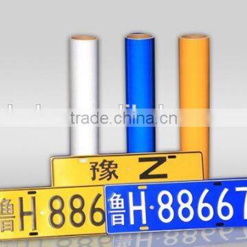 Vehicle number plates reflective sheeting