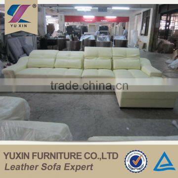 Dubai Sofa Furniture Top Grain Leather Corner Sofa/luxury Italian Genuine Leather Sofa Set
